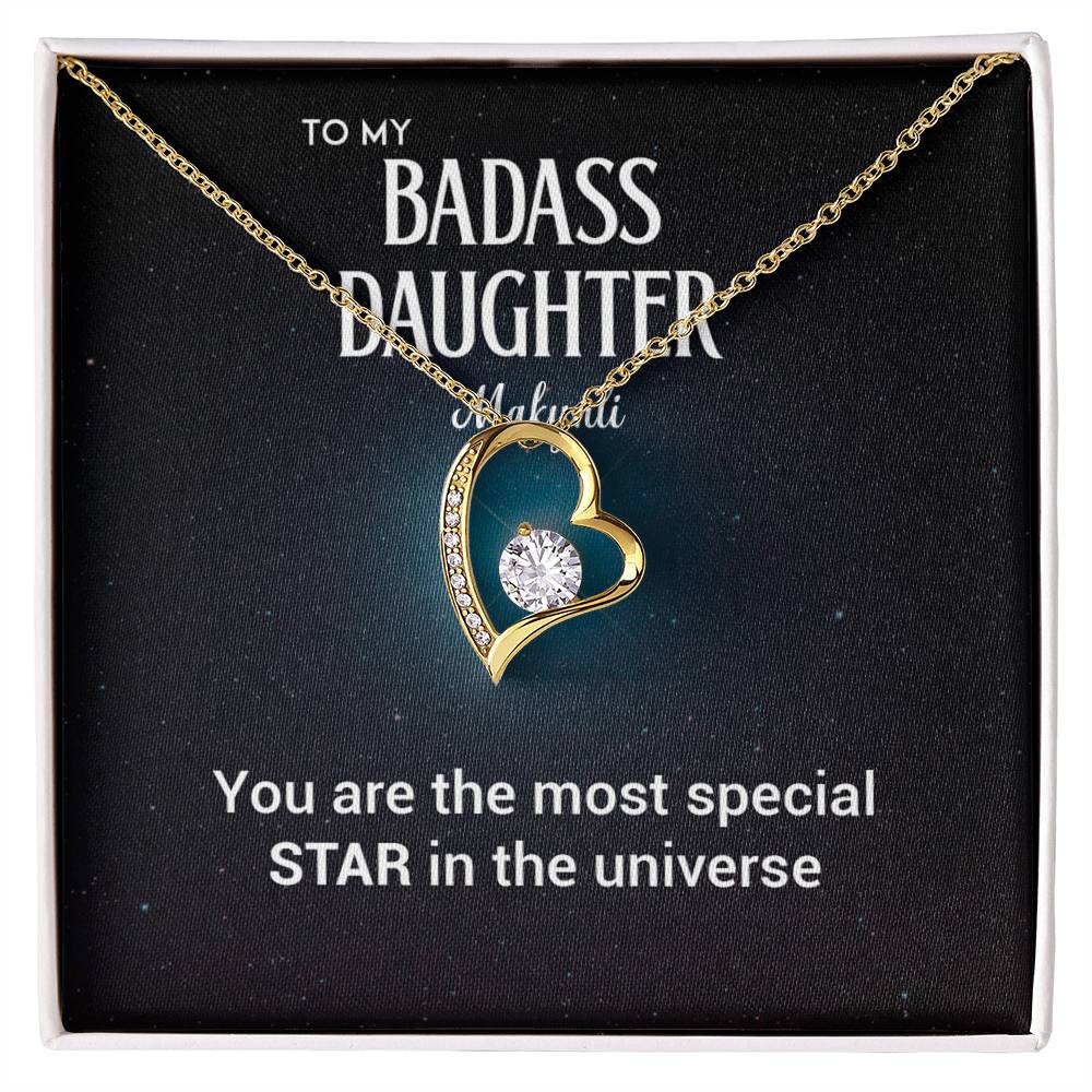 To My Badass Daughter Badass Daughter Necklace (Makynli)