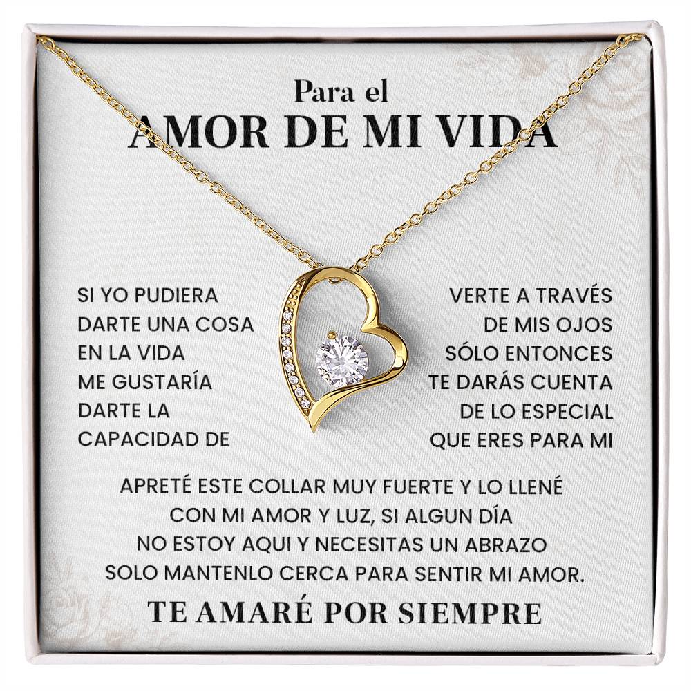 Collar Para El Amor De Mi Vida Mensaje De Amor Eterno Abrazo Cercano Con Amor Collar Con Dedicatoria De Amor Regalo Especial Para Mi Pareja Joyería De Amor Y Luz Para Ella Detalle De Amor Y Luz Eterna Regalo De Amor Verdadero Collar Con Frase Para