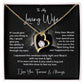 Wife Necklace Gift from Husband – Love Message Card