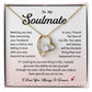 To My Soulmate Necklace Gift From Your Soulmate Unique Necklace Gift