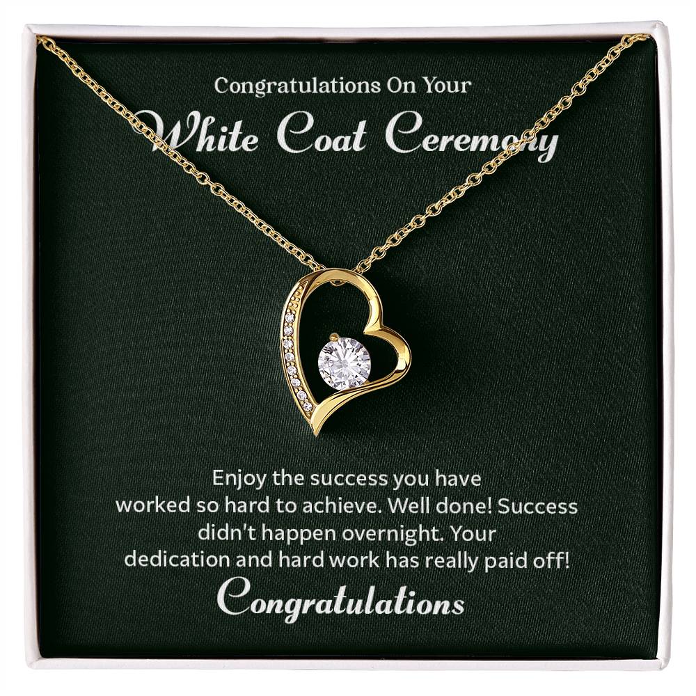 Congratulations On Your White Coat Ceremony Congratulations Necklace Inspirational Jewelry Gift Meaningful Gift For Graduates Proud Of Your Journey Necklace Celebrate Your Success Necklace Emotional Connection Necklace Jewelry For Inspiring Confidence