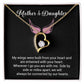 Mother & Daughter Necklace – Wings of Love Message Gift Box
