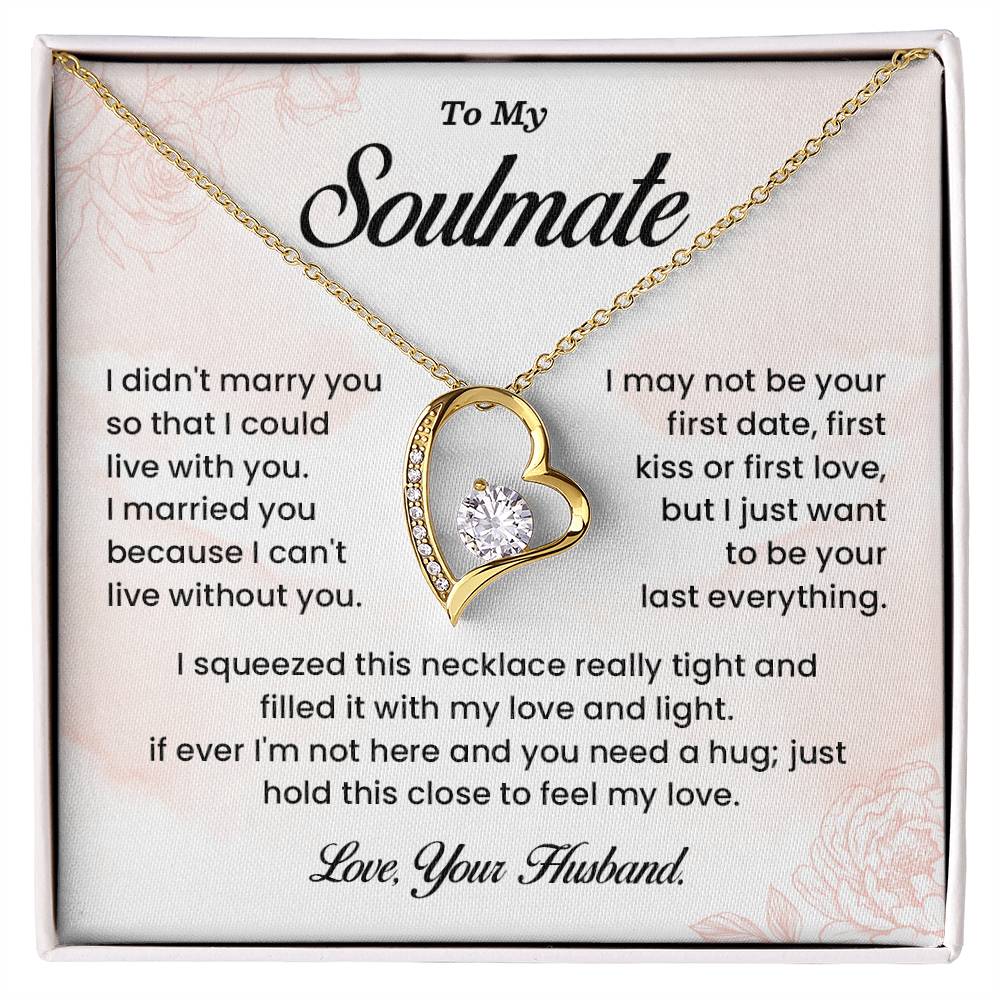 Soulmate Necklace Gift from Husband – Message Card Box