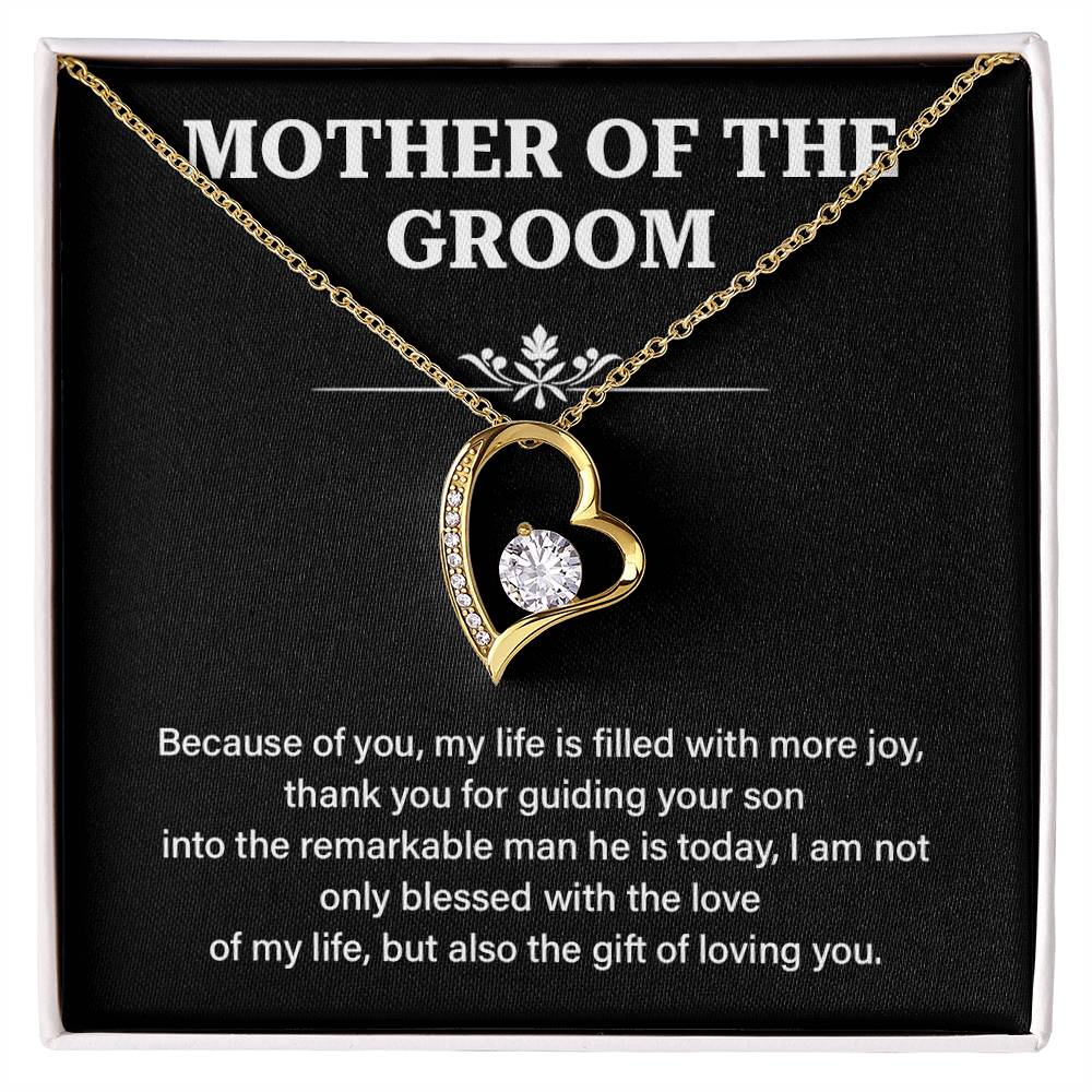 To The Mother Of The Groom Mother Of The Groom Necklace Gift Sentimental Jewelry For Mother Of The Groom Jewelry Gift For Groom's Mom Special Gift For Groom's Mom Meaningful Gift For Groom's Mother Supportive Gift For Mother Unique Gift For Mother