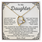 Gift for Daughter from Dad Little Girl Jewelry with Emotional Message Card