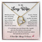 Sexy Wife Necklace Gift from Husband Romantic Pendant with Flirty Message Card