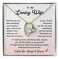 Loving Wife Necklace Gift from Husband – Heartfelt Message Card Jewelry Box