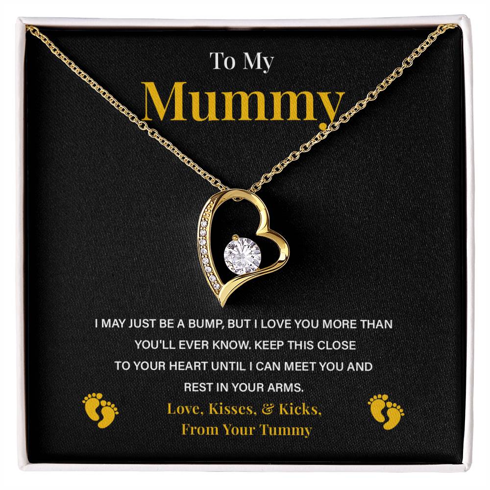 Pregnancy Necklace for Mummy – Gift from Bump with Love Note Card