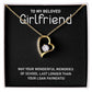 Girlfriend Graduation Gift Funny Necklace Card