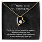 Bride to Mother Wedding Day Necklace Gift – Sentimental Message Box