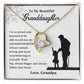 Granddaughter Jewelry from Grandpa with Inspirational Note