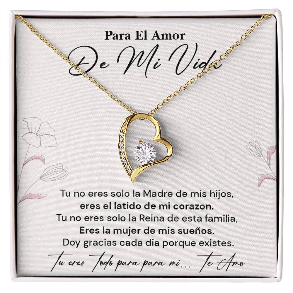 Collar Para El Amor De Mi Vida Regalo Romántico Para Esposa Latido De Mi Corazón Reina De La Familia Joyería Sentimental Para Esposa Collar Con Frase De Amor Regalo Romántico Para Mujer Especial Collar Con Mensaje De Amor Infinito