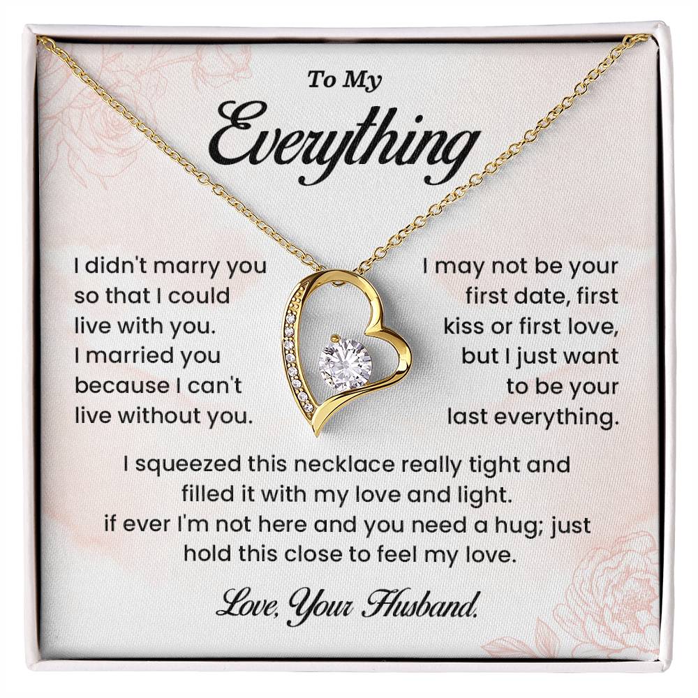 Wife Necklace Gift from Husband – To My Everything