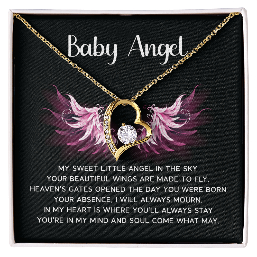 Baby Angel Miscarriage Memorial Necklace For Wife