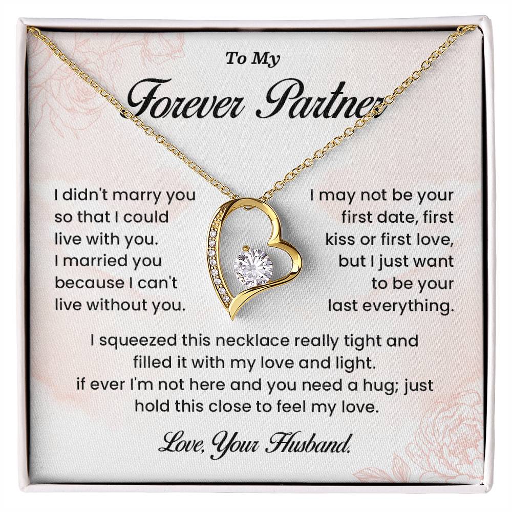 Forever Partner Necklace Gift from Husband – Gift Box