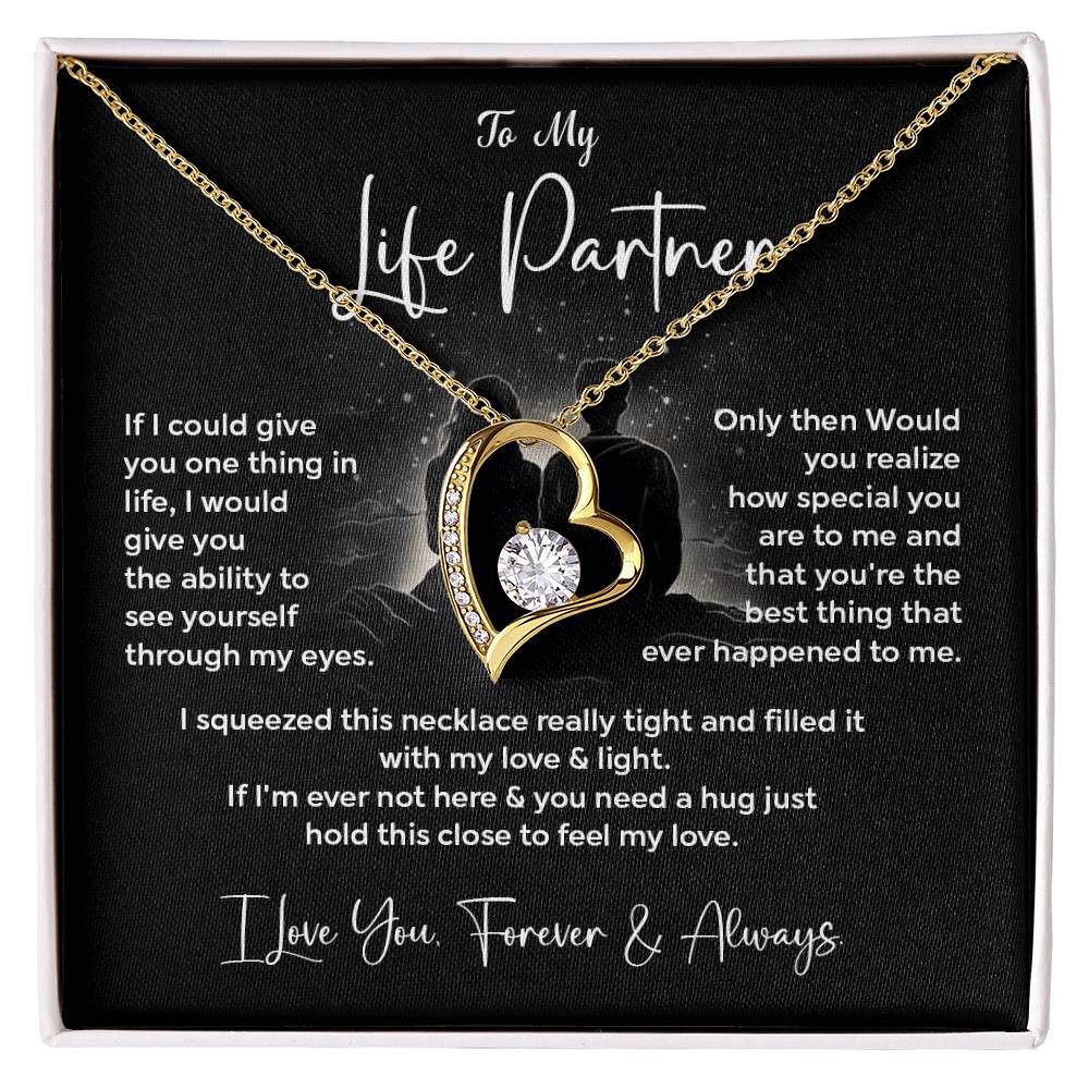 To My Life Partner Necklace Gift From Your Soulmate Necklace Gift