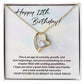 12th Birthday Necklace Gift for Girl – Bright Future Message Card