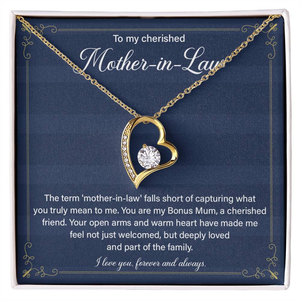 Jewelry Gift for Special Mother-in-law With Message Card