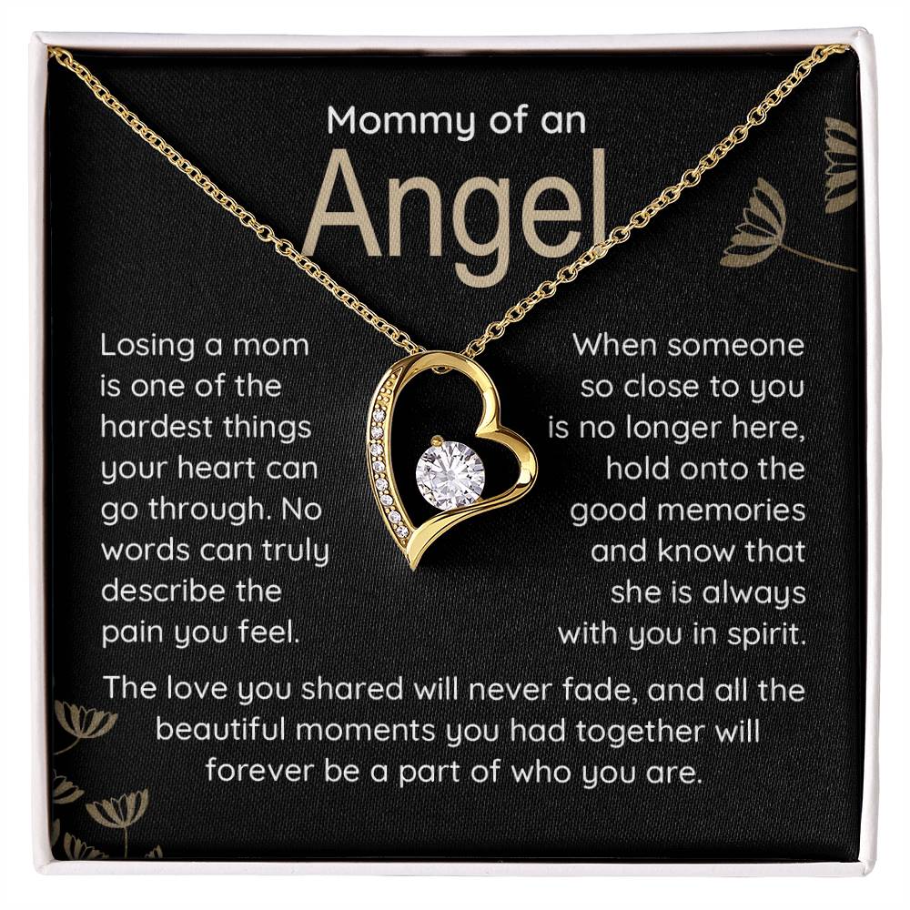 Mommy Of An Angel Necklace – Heartfelt Memorial Jewelry Gift, Always With You In Spirit, Sentimental Keepsake For Love And Treasured Memories