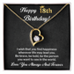 18th Birthday Necklace Gift With Loving Message