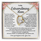 Extraordinary Mom Necklace Gift with Message Card