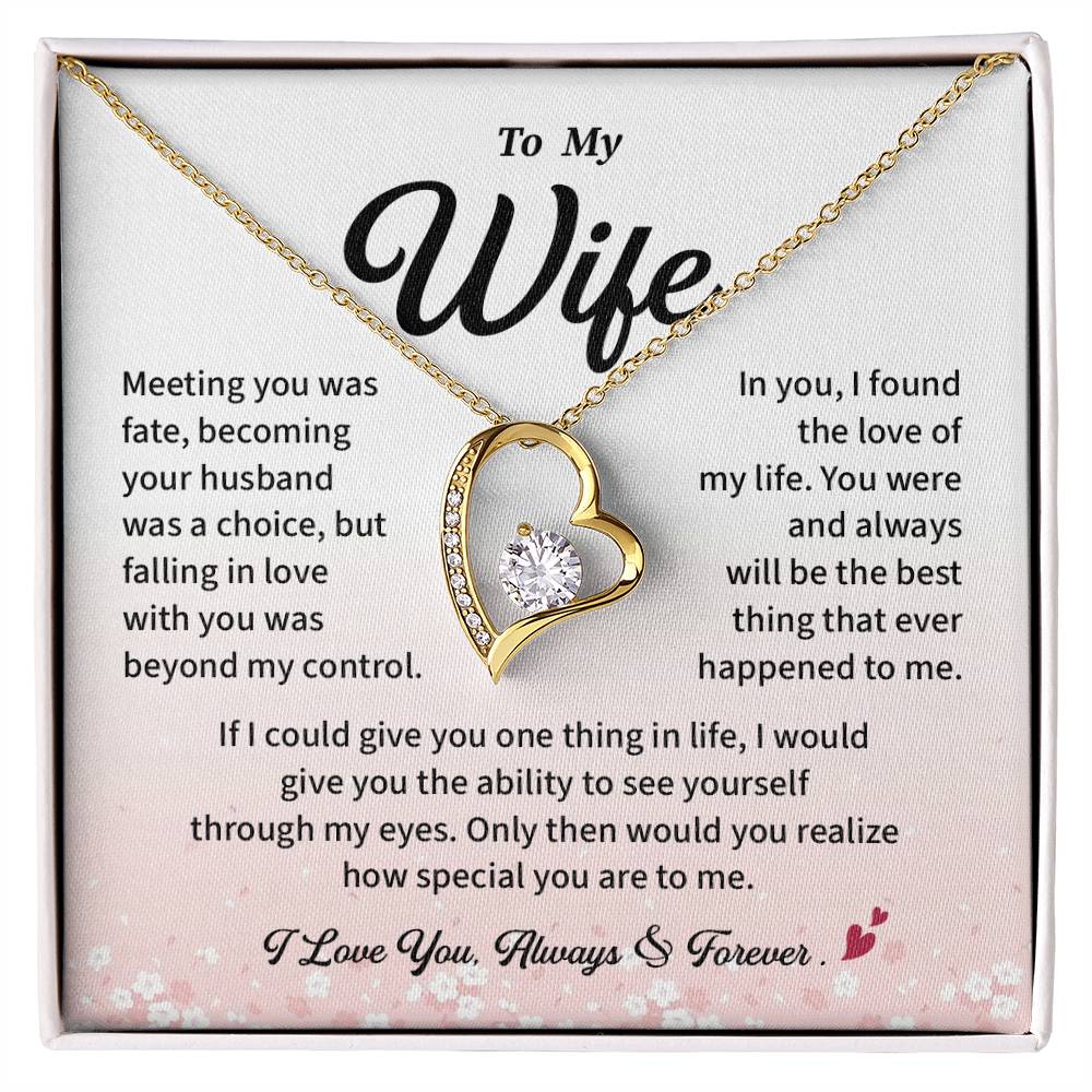 To My Wife Sentimental Jewelry For Wife Meaningful Necklace Gift