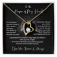 To The Keeper of My Heart Necklace Gift From Husband Message Card & Box