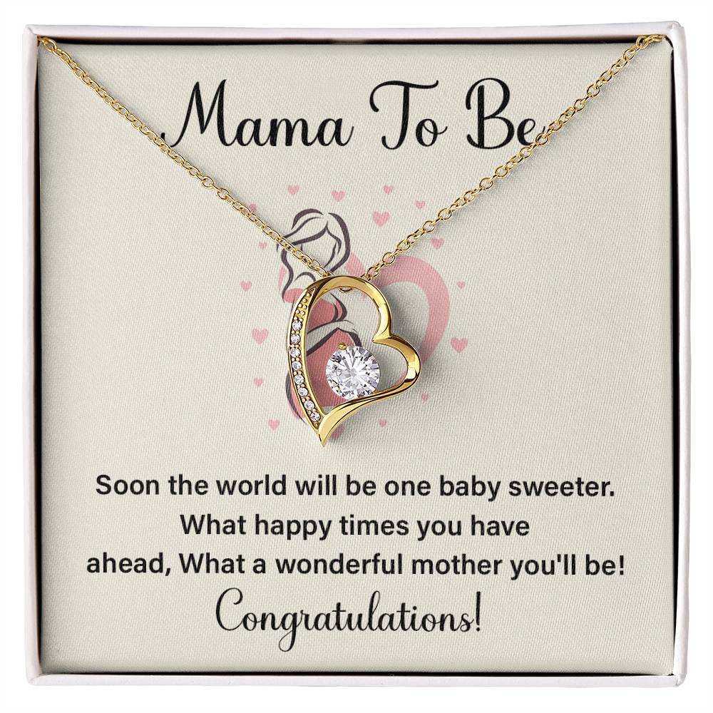 Mama To Be Necklace – Congratulations Gift Box