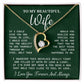 Romantic Necklace Gift for Wife Forever & Always Love Box