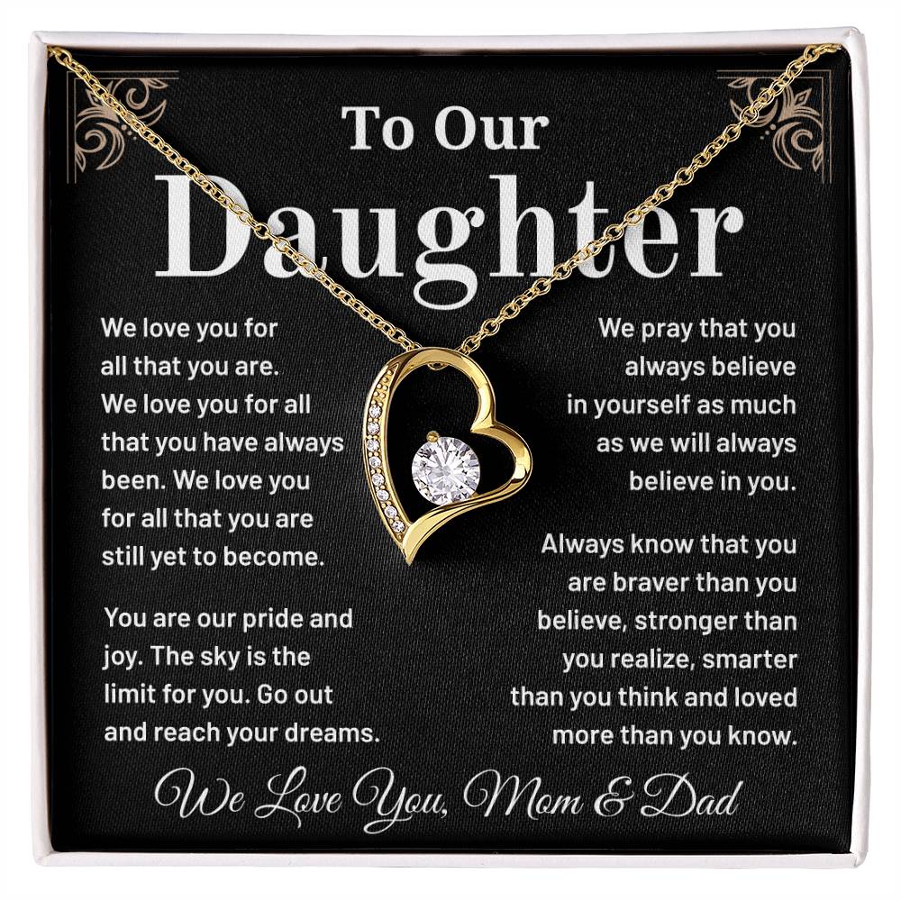To Our Daughter: A Heartfelt Necklace Gift To Inspire And Celebrate Your Strength, Love, And Dreams