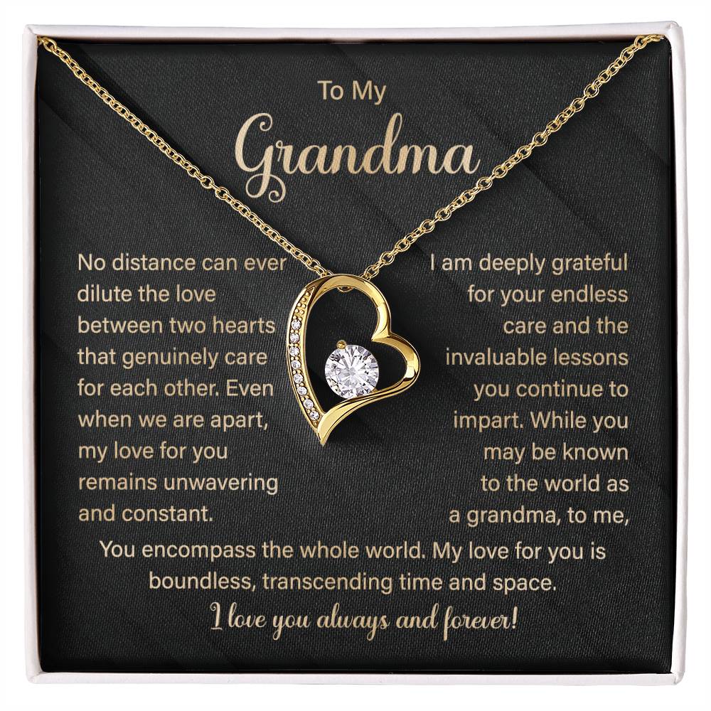 Grandma Necklace Gift from Grandchild for Birthday