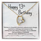 13th Birthday Necklace Gift for Teen Girl – Braver Stronger Smarter