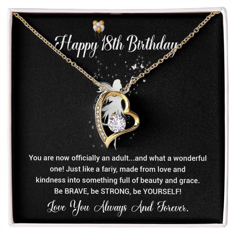 18th Birthday Necklace Gift for Girl – Fairy-Inspired Jewelry Box