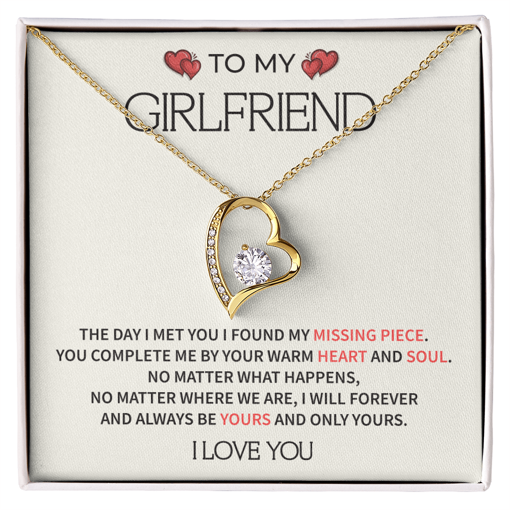 To My Girlfriend - Romantic Valentine's Gift, Heartfelt Love Message, Forever Yours Keepsake For Her