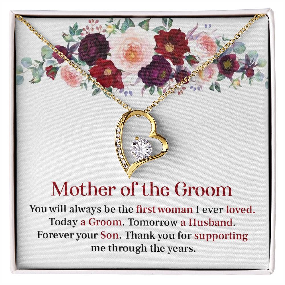 Mother of Groom Gift Necklace with Message Card