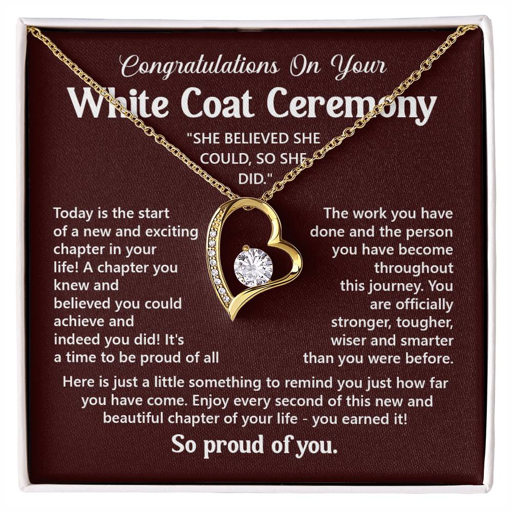 Congratulations On Your White Coat Ceremony You Can Conquer Necklace You Are Amazing Necklace Personal Development Jewelry Motivational Jewelry Gift From Dad Meaningful Gift For Graduates New Chapter Necklace Congratulations Necklace