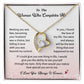 To The Woman Who Completes Me Necklace Gift From Your Husband
