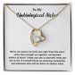 To My Unbiological Sister Necklace Gift