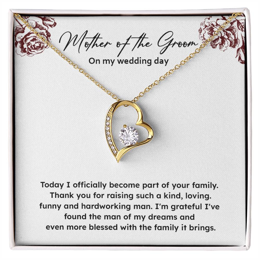 To The Mother Of The Groom On My Wedding Day Mother Of The Groom Gift Wedding Day Gift For Mother-in-law Thank You Gift For Mother Of The Groom Sentimental Gift For Mother Of The Groom