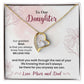 Daughter Gift from Mom and Dad – Love You Always Card