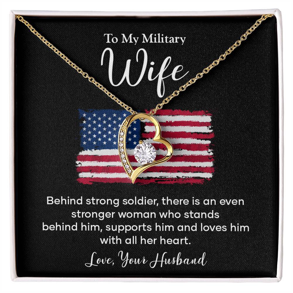 Military Wife Appreciation Gift with Message Card