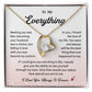 Romantic Necklace Gift for Wife from Husband – To My Everything Message Card