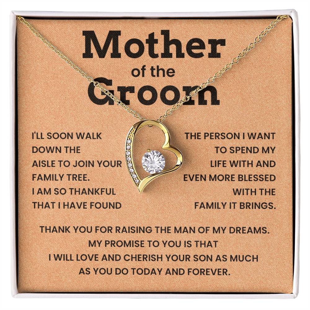 Bride to Groom’s Mom Wedding Gift Necklace