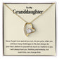 Granddaughter Necklace Gift – Believe in Yourself Forever Love