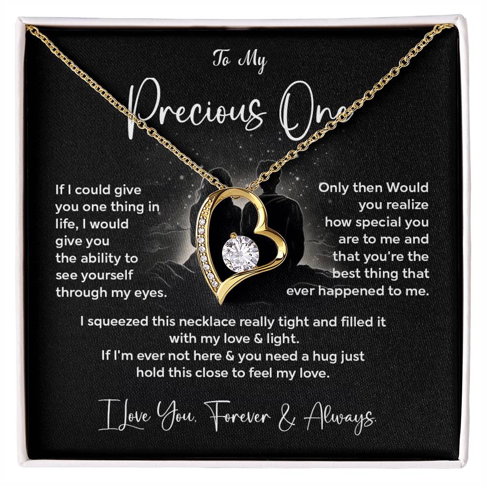 To My Precious One Necklace Gift From Your Boyfriend Sentimental Jewelry