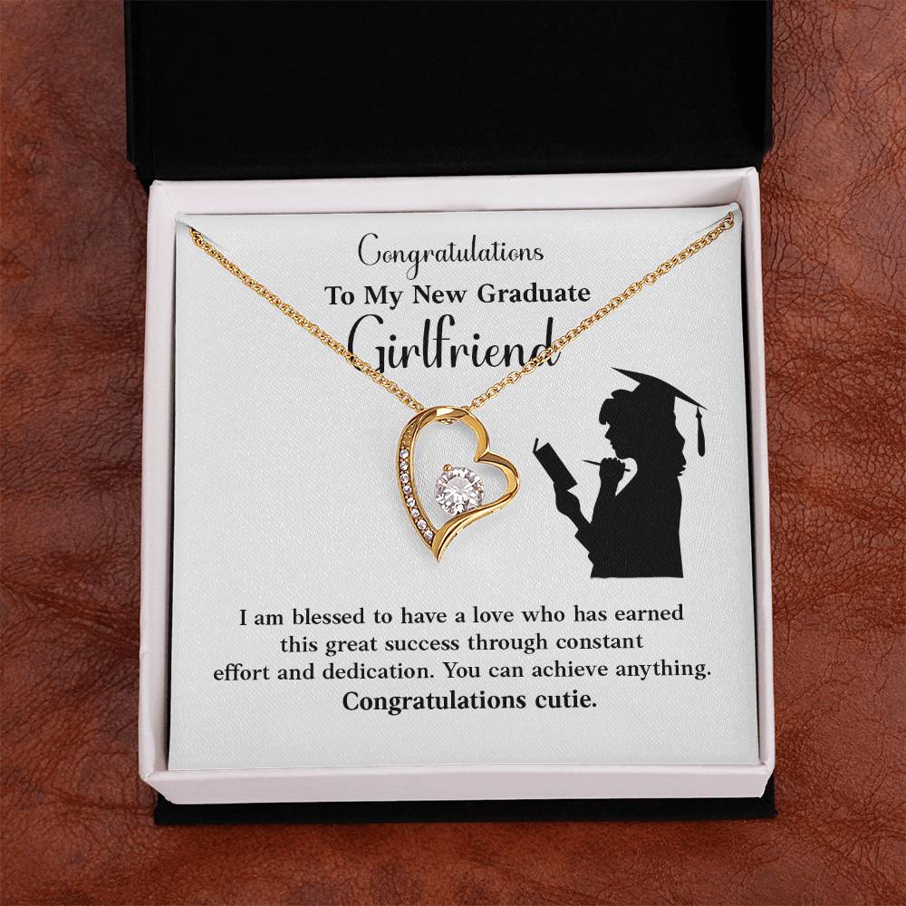 Congratulations To My New Graduate Girlfriend Necklace Necklace For Next Chapter Necklace For Girlfriend’s Potential Proud Partner Graduation Gift Sentimental Gift For New Graduate Gift For Girlfriend’s Graduation Graduate Girlfriend Necklace Gift