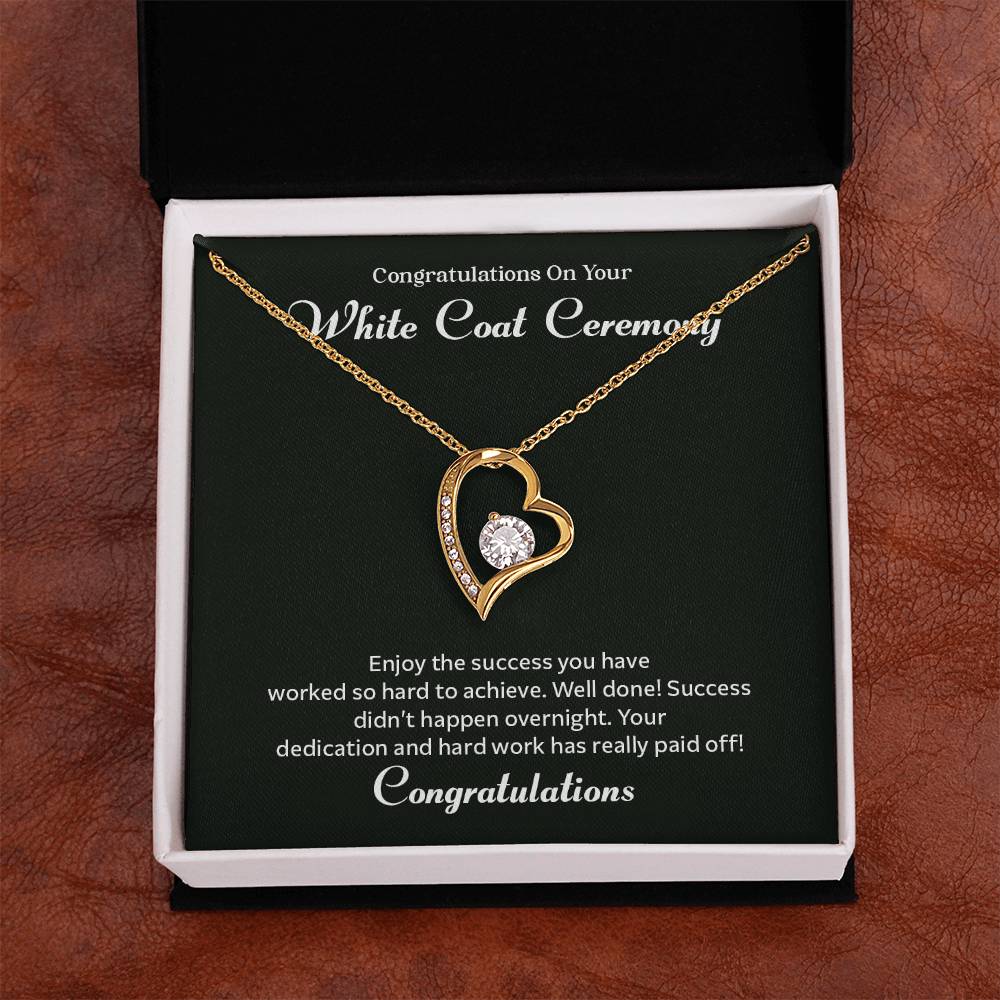 Congratulations On Your White Coat Ceremony Congratulations Necklace Inspirational Jewelry Gift Meaningful Gift For Graduates Proud Of Your Journey Necklace Celebrate Your Success Necklace Emotional Connection Necklace Jewelry For Inspiring Confidence