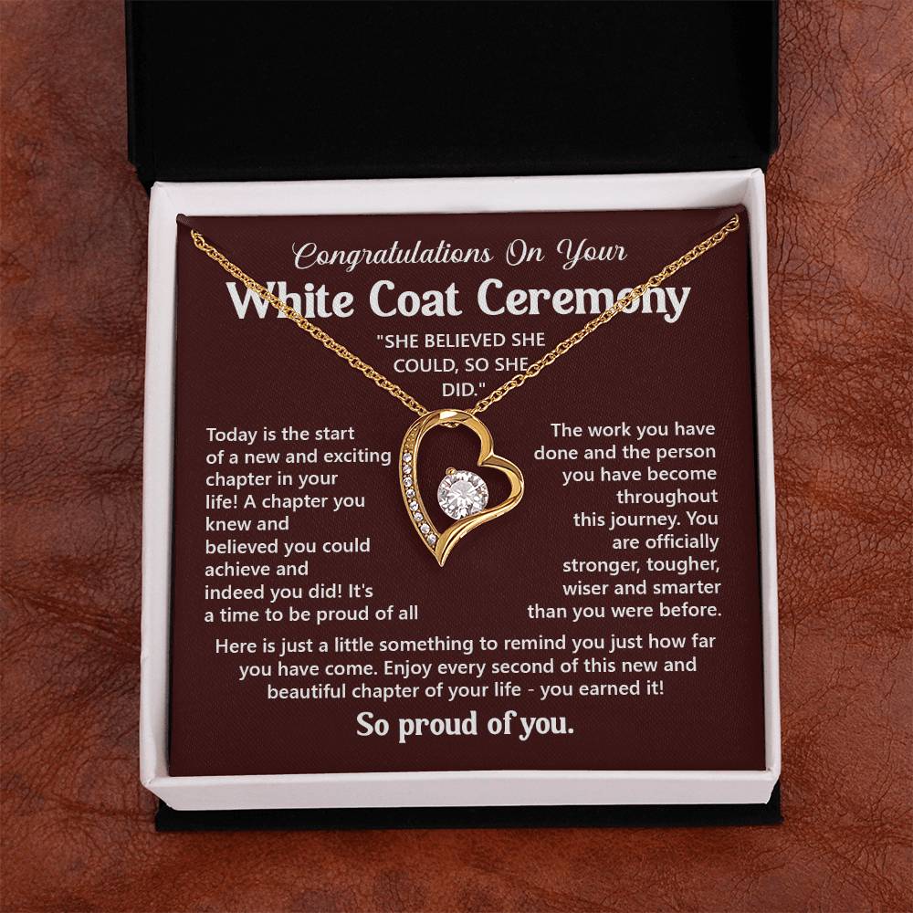 Congratulations On Your White Coat Ceremony You Can Conquer Necklace You Are Amazing Necklace Personal Development Jewelry Motivational Jewelry Gift From Dad Meaningful Gift For Graduates New Chapter Necklace Congratulations Necklace