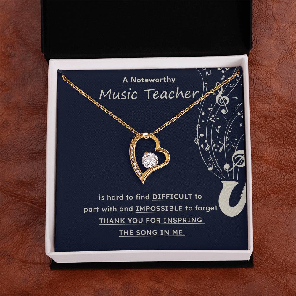 A Noteworthy Music Teacher Artistic Expression Jewelry Melodic Journey Necklace Passion For Music Necklace Soulful Artistry Jewelry Musical Journey Gift Creative Flow Necklace Inspiring Art Jewelry Imaginative Sound Jewelry Cultural Expression Necklace