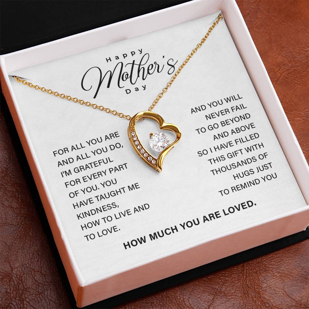 Mother’s Day Necklace Gift with Keepsake Message Card